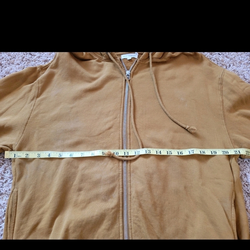 Good American Boyfriend Oversized Zip Hoodie In Bronze! 0/XS X-Small 100% Cotton - Picture 6 of 7